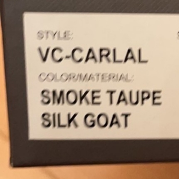 Vince Camuto Carlal Taupe Leather Booties Luxury Silk Goat Texture Ankle Boots - Picture 2 of 16